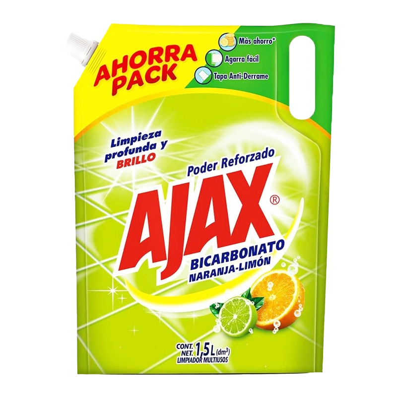 LIMPIADOR DE PISOS AJAX BICARBONATO DOYPACK X 1500 ML